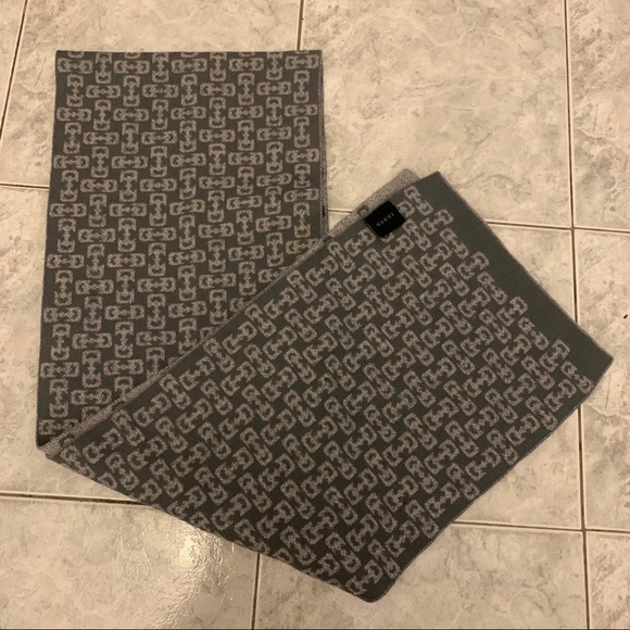Gucci Accessories Gucci Grey Reversible Scarf 0 Authentic Poshmark
